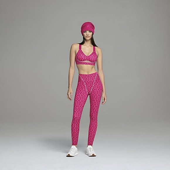IVY PARK Bold Pink Monogram Bra - Picture 1 of 3